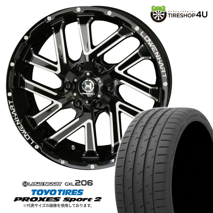 楽天市場】Lowenhart GXL206 20×8.5J 6/139.7 +20 GBM TOYO PROXES 