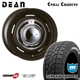 DEAN CROSS COUNTRY 16X7.0J 6/139.7 +15 7J マットブラック MONSTA TERRAIN GRIPPER 265/75R16 ホワイトレター 新品 タイヤホイール 4本セット 16インチ FJクルーザー など クリムソン ディーン クロスカントリー モンスタ テレーングリッパー A/T