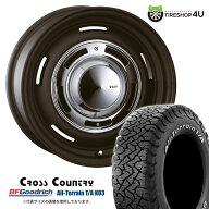 【取付対象】 CRIMSON DEAN CROSS COUNTRY 16×7.0J 6/139.7 +15 マットブラック BFGoodrich All-Terrain…