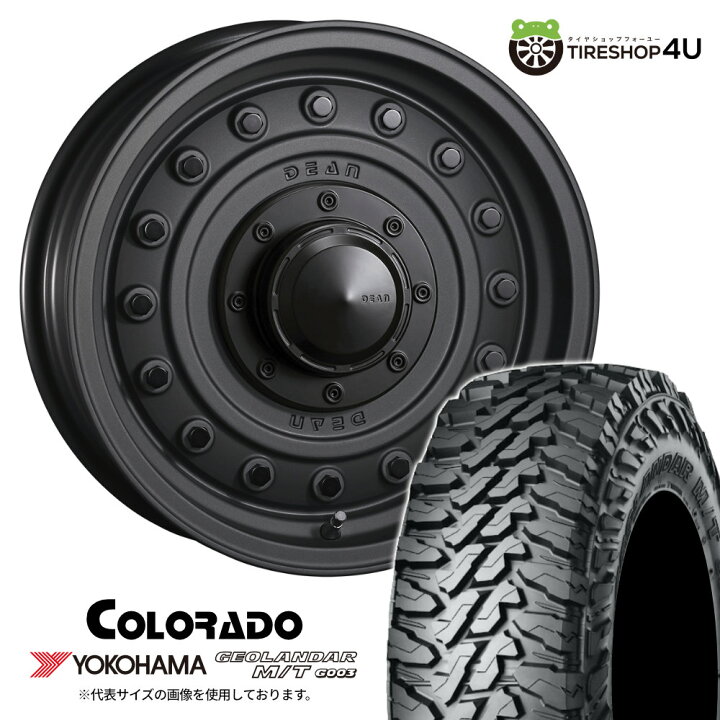 楽天市場】CRIMSON DEAN COLORADO 16×5.5J 5/139.7 +20 ブラック 