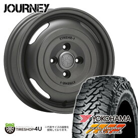 【取付対象】MLJ XTREME-J JOURNEY 12×3.50B 4/100 +45 ガンブラック YOKOHAMA GEOLANDAR M/T G003 145/80R12 80/78N LT オフロードタイヤホイール 4本セット 12インチ エムエルジェイ エクストリームJ ジャーニー【軽トラ 軽バン】 12x3.5 ヨコハマ ジオランダー