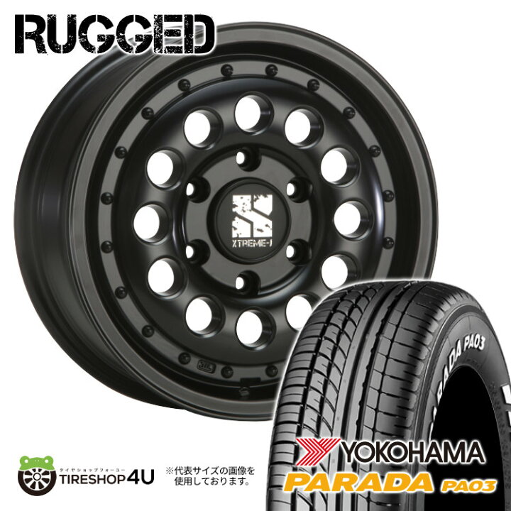 楽天市場】【取付対象】 MLJ RUGGED 16×6.5J 6/139.7 38 サテン 