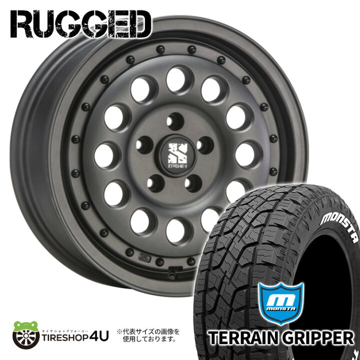 楽天市場】【取付対象】 MLJ RUGGED 16×6.5J 5/114.3 32 ガンブラック 