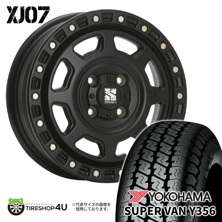 楽天市場】XTREME-J XJ07 12X4.00B 4/100 +42 サテンブラック YOKOHAMA 