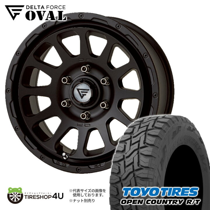 楽天市場】16インチ DELTA FORCE OVAL 16x7J 6/139.7 +38 マット 