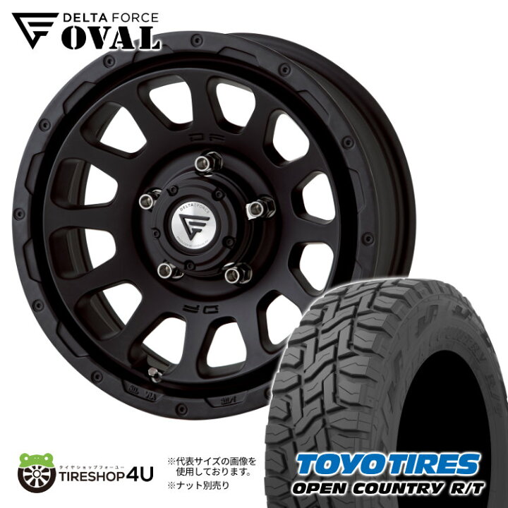 楽天市場】16インチ DELTA FORCE OVAL 16x5.5J 5/139.7 +20 マット 