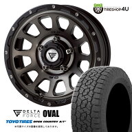 【取付対象】 DELTA FORCE OVAL 16×6.0J 5/139.7 -5 MSP マットスモークポリッシュ TOYO OPEN COUNTRY A…