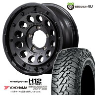 NITRO POWER H12 SHOTGUN 16×5.5J 5/139.7 +20 BB バレルブラック YOKOHAMA GEOLANDAR M/T G003 205R16 …