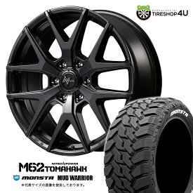 【最大P15倍】 NITRO POWER M62 TOMAHAWK 20×8.0J 6/139.7 55 バレルブラック MONSTA MUD WARRIOR 275/55R20 120/117Q LT WL サマータイヤホイール 4本セット 20インチ ナイトロパワー トマホーク モンスタ ホワイトレター 【 ランクル250 300系 】