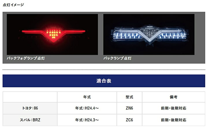 楽天市場 Valenti ジュエルled バックフォグランプ 86 Brz ライトスモーク ブラッククローム 純正バックフォグ付車 フルled その輝き 鮮烈 Tire Shop 4u 楽天市場店
