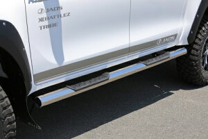 JAOS ジャオス サイドステップ ポリッシュ ハイラックス 125系 メーカー直送の為代金引換 個人様宛配送不可 送付先は取付店、馴染みの車屋さんへお願い致します。 B170096