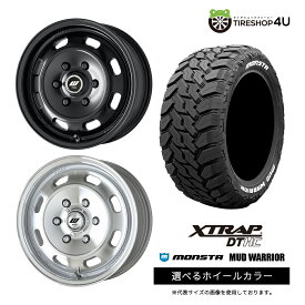 【取付対象】WORK XTRAP DTHC 16×6.5J 6/139.7 +38 選べるカラー MONSTA MUD WARRIOR 215/70R16 107/105Q LT 8PR WL ホワイトレターサマータイヤホイール 4本セット 16インチ 【ハイエース レジアスエース 200系 HIACE】