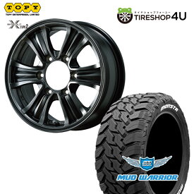 【取付対象】TOPY BAZALT-X TYPE2 16×7.0J 6/139.7 +38 GMG グロスマグMONSTA MUD WARRIOR 215/70R16 107/105Q LT 8PR WL ホワイトレターサマータイヤホイール 4本セット 16インチ 【ハイエース レジアスエース 200系 HIACE】