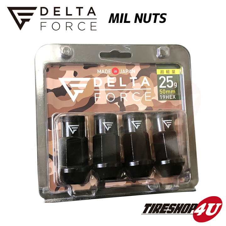 楽天市場】5穴用 20個セット DELTA FORCE MIL NUTS M12xP1.5 M12xP1.25  