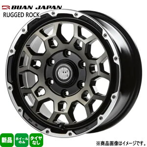 4�{�Z�b�g 16×6.5J+38 6/139.7 BUAN JAPAN RUGGED ROCK ���M�b�h���b�N �V�i 16�C���` �z�C�[���̂� 4�{�Z�b�g 200�n �n�C�G�[�X