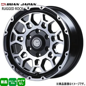 4�{�Z�b�g 16×6.5J+38 6/139.7 BUAN JAPAN RUGGED ROCK ���M�b�h���b�N �V�i 16�C���` �z�C�[���̂� 4�{�Z�b�g 200�n �n�C�G�[�X