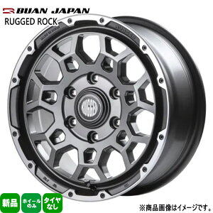 4�{�Z�b�g 16×6.5J+38 6/139.7 BUAN JAPAN RUGGED ROCK ���M�b�h���b�N �V�i 16�C���` �z�C�[���̂� 4�{�Z�b�g 200�n �n�C�G�[�X