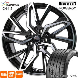 245/35R20 95Y XL パワジー POWERGY ピレリ PIRELLI 新品 夏用 サマータイヤ ホイール 4本セット HOT STUFF CORPORATION Chronus CH-112 20×8.0+38 5/114.3 20インチ