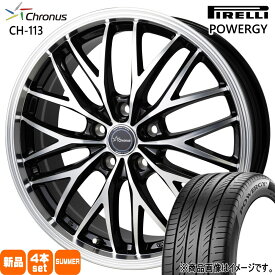 245/35R20 95Y XL パワジー POWERGY ピレリ PIRELLI 新品 夏用 サマータイヤ ホイール 4本セット HOT STUFF CORPORATION Chronus CH-113 20×8.0+38 5/114.3 20インチ