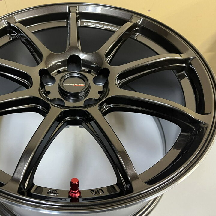 楽天市場】4本セット 18×7.5J+38 5/114.3 HOT STUFF CORPORATION CROSS 