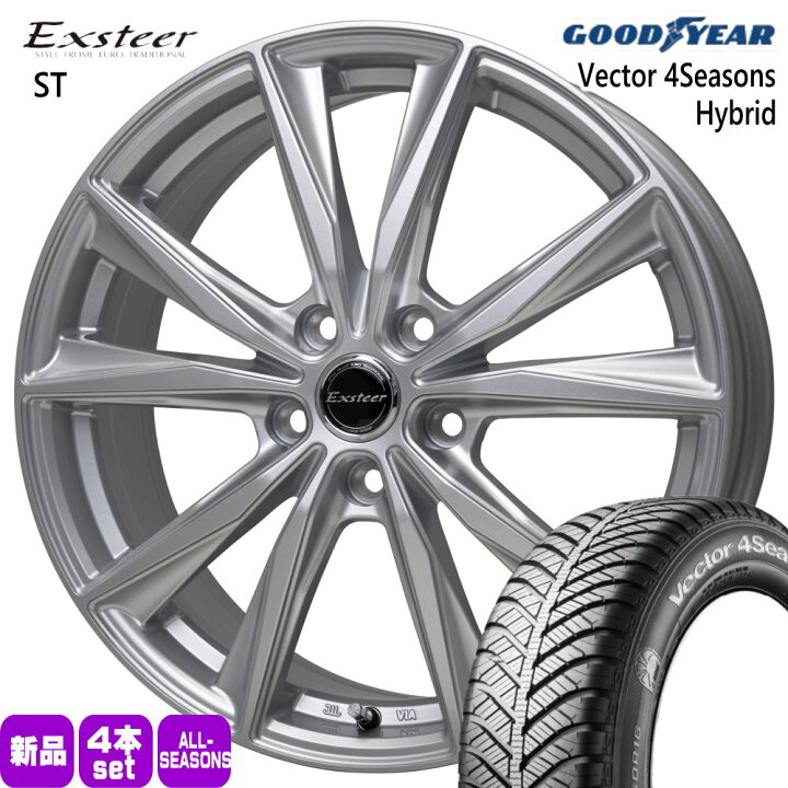 225/50R18 95H ベクター 4シーズン ハイブリッド Vector 4Seasons Hybrid グッドイヤー GOODYEAR 新品 夏冬兼用 オールシーズンタイヤ ホイール 4本セット SSR GTX01 18×8.5+44 5/114.3