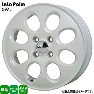 4{Zbg 14×4.5J+45 4/100 HOT STUFF CORPORATION LaLaPalm OVAL p[ I[o Vi 14C` zC[̂ y ^g N BOX Xy[VA