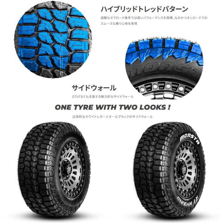 楽天市場】155/65R14 81S XL RTハイブリッド RT HYBRID モンスタ 