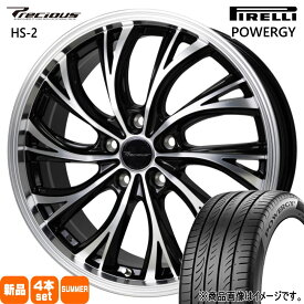 245/40R20 99Y XL パワジー POWERGY ピレリ PIRELLI 新品 夏用 サマータイヤ ホイール 4本セット HOT STUFF CORPORATION Precious HS-2 20×8.0+35 5/114.3 20インチ