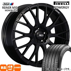 215/55R18 99V パワジー POWERGY ピレリ PIRELLI 新品 夏用 サマータイヤ ホイール 4本セット SSR REINER M10 MONOBLOCK 18×7.5+45 5/114.3 18インチ