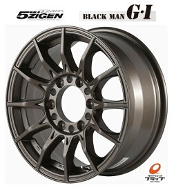 送料無料　4本セット　5ZIGEN　5次元　BLACKMAN　G.I　ブラックマン　マットブロンズ　15インチ　6J　インセット+33　6穴　PCD139.7　JWL-T　4本　200系ハイエース　レジアスエース