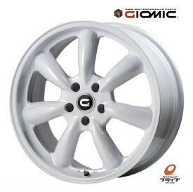 【取り寄せ品】 送料無料 ホイールのみ 4本セット GIOMIC ジオミック EX04-TC グロスホワイト 17インチ 7J インセット+47 5穴 PCD112 日本製 取付ボルト付属 MINI F55 F56 コンバーチブル F57 クロスオーバー F60 クラブマン F54 JCW不可