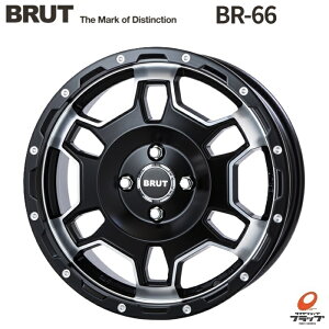 y񂹕iz 4{Zbg zC[̂ TRISTAR BRUT BR-66 ~^[ubN 16C` 6.5J CZbg40 4 PCD100 gCX^[ u[g