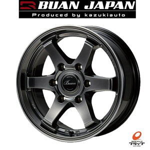 【取り寄せ品】 送料無料 ホイールのみ 4本セット BUAN JAPAN KBRACING16 ハイパーブラック 16インチ 6.5J インセット38 6穴 PCD139.7 JWL-T JWL VIA JAWA 舞杏 ブアンジャパン カズキオート KBレーシング 200系