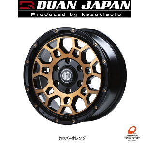 【取り寄せ品】 送料無料 ホイールのみ 4本セット BUAN JAPAN RUGGED ROCK カッパーオレンジ 16インチ 6.5J インセット38 6穴 PCD139.7 JWL-T JWL VIA JAWA 舞杏 ブアンジャパン ラギッドロック 200系ハイエース