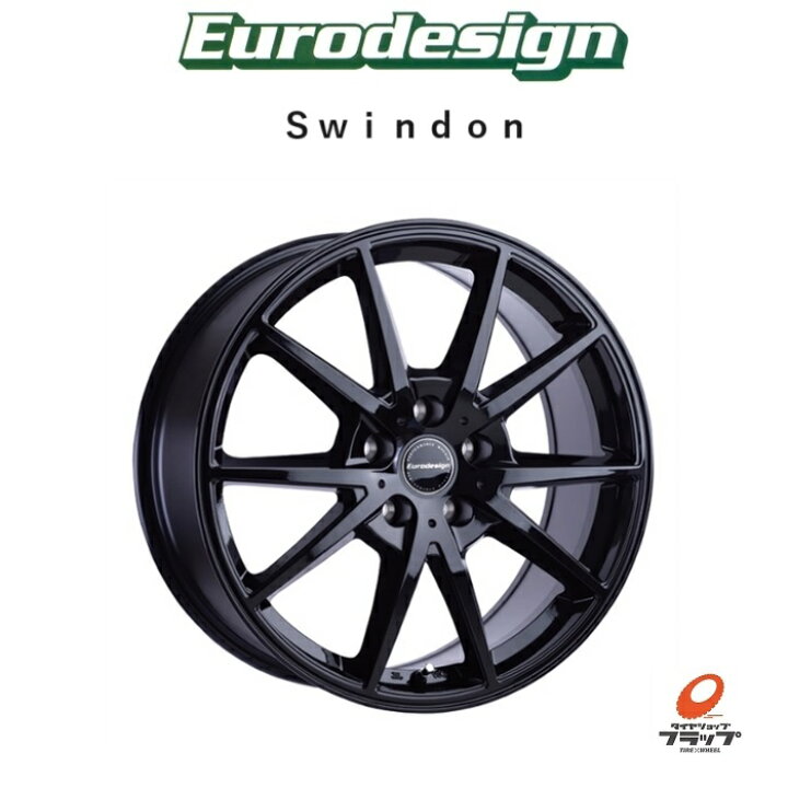 楽天市場】4本セット ホイールのみ Eurodesign Swindon ユーロデザイン  