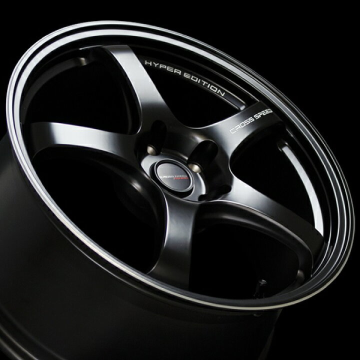 楽天市場】ホットスタッフ クロススピード CR5 BK 15x7.0J+28 4-100 4 