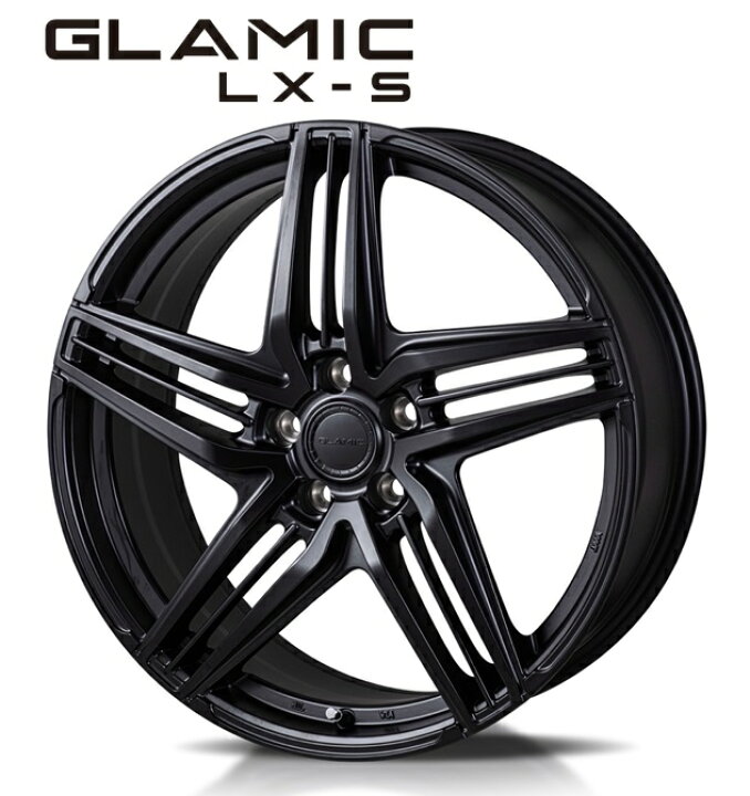 楽天市場】送料無料 ホイールのみ 4本セット KITジャパン GLAMIC LX-S 