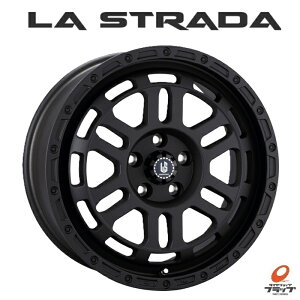 4本セット ホイールのみ LA STRADA DISCOVER リンクルブラック 17インチ 7.0J+35 5H110 ハブ径65.1(専用) 純正アルミホイール用ボルト(ナット)対応 車種専用設計 TPMS対応 ラストラーダ ディスカバー 送料