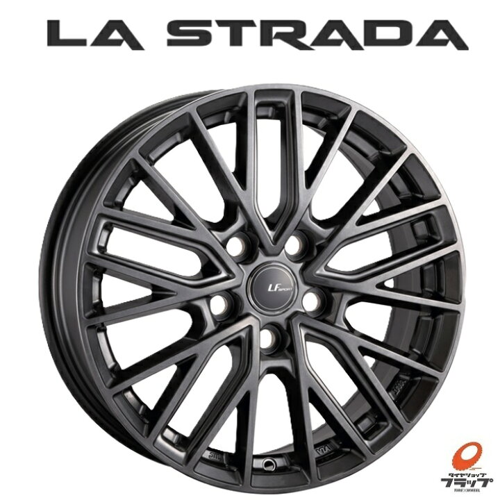 楽天市場】4本セット ホイールのみ LA STRADA LF-SPORT Rev 18インチ 