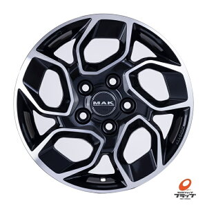 4�{�Z�b�g�@�z�C�[���̂݁@MAK EXPRESS �}�b�N �G�N�X�v���X �u���b�N�~���[ 16x6.5J+65 5H130 �n�u�a78.1(��p)�@FIAT DUCATO �����A���~�p�{���g(�i�b�g)�Ή� �Ԏ��p�݌v ���������`�i��������j�@��