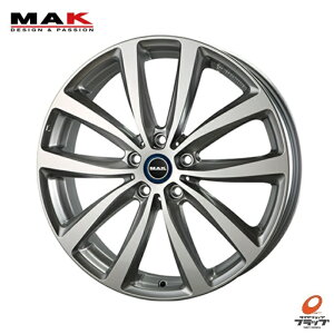 4本セット ホイールのみ MAK WATT シルバー 19インチ 5.0J+43 5H112 ハブ径66.6(専用) 純正アルミホイール用ボルト(ナット)対応 BMW純正センターキャップ対応 TPMS対応 車種専用設計 マック ワット 送料