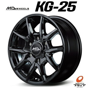 送料無料 4本セット ホイールのみ マルカサービス MID WHEELS KG-25 ブラック 16インチ 6.5J インセット+38 6穴 PCD139.7 JWL-T 200系ハイエース レジアスエース ボンゴブリーニイバン