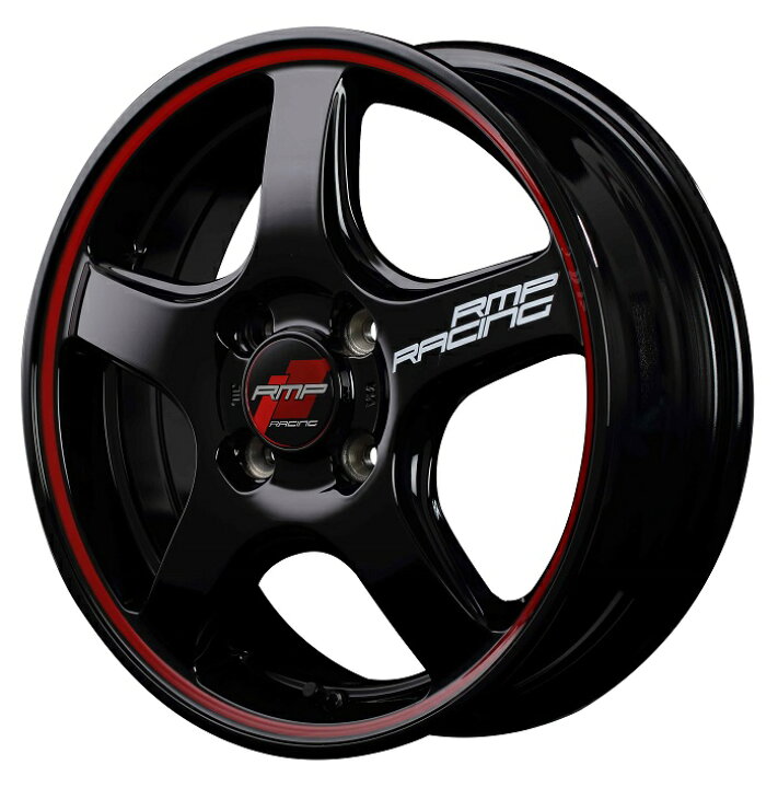楽天市場】送料無料 4本セット MID RMPRACING R50 ブラック/リムレッド 