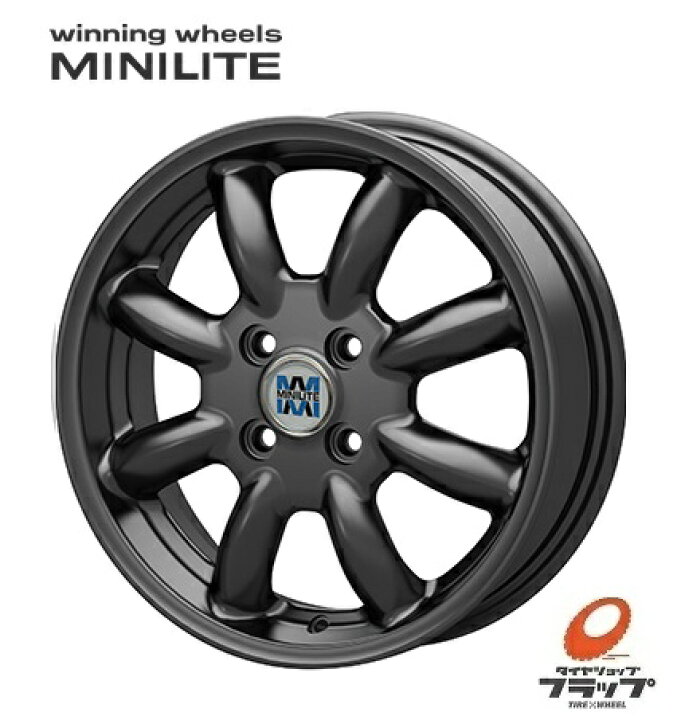 楽天市場】送料無料 4本セット ホイールのみ MINILITE ミニライト  