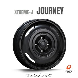 MLJ　エクストリームジェイ　ジャーニー　14x4.5J+43　4-100　サテンブラック　JOURNEY　4本セット　JWL-T　エブリィ　キャリー　スペーシアギア　ハスラー　クリッパー　ハイゼット 送料無料～（条件あり）