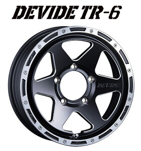 送料無料 4本セット SSR DEVIDE TR-6 ディバイド フラットブラックポリッシュ 16インチ 6J インセット-5 5穴 PCD139.7 4本 スズキ ジムニーシエラ