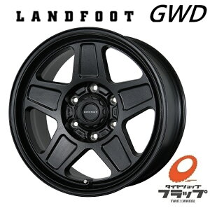 送料無料 4本セット ホイールのみ トピー実業 LANDFOOT GWD ランドフット ラギッドブラック 17インチ 8J インセット+20 6穴 PCD139.7 JWL-T ハイラックスサーフ ランドクルーザープラド