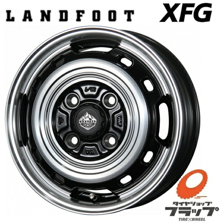 楽天市場】送料無料 4本セット ホイールのみ トピー実業 LANDFOOT XFG 