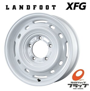 送料無料 4本セット ホイールのみ トピー実業 LANDFOOT XFG ランドフット ホワイト 16インチ 6J インセット+0 5穴 PCD139.7 JWL-T 4本 スズキ ジムニーシエラ 鉄チン風