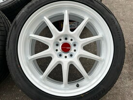 送料無料　4本セット　WORK　ワーク　EMOTION　ZR10　エモーション　ホワイト　17インチ　7J　インセット+53　5穴　PCD100　215/45R17　タイヤホイール4本セット　プリウス　86　BRZ　ウィッシュ　レクサスCT　カローラスポーツ　インプレッサスポーツ